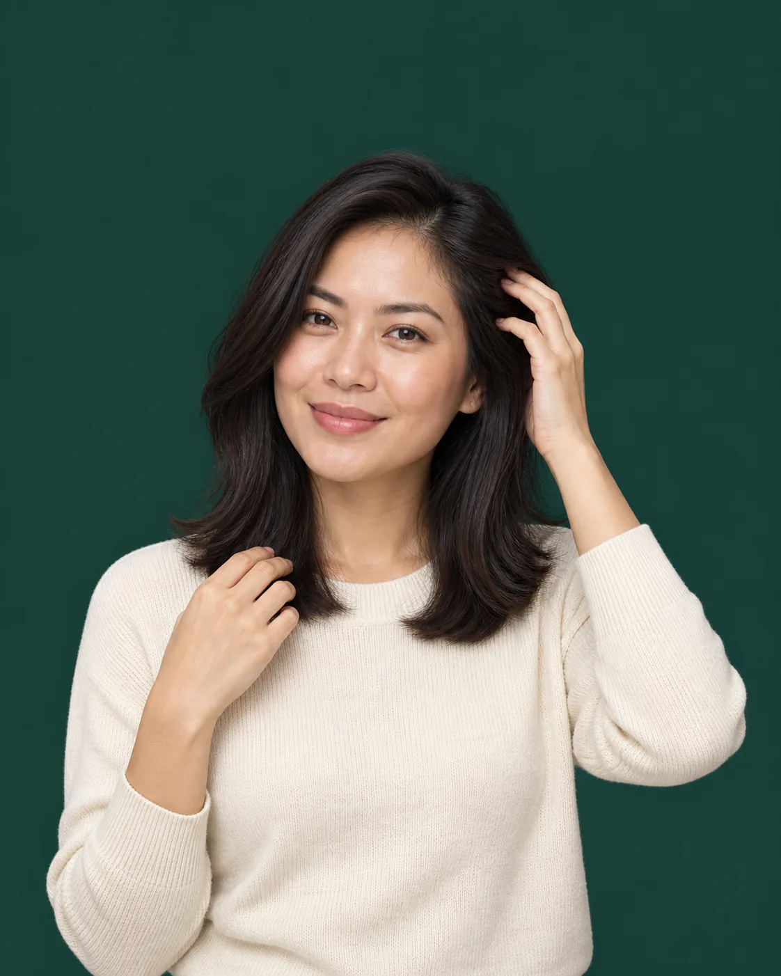 Perempuan Indonesia memerhatikan kondisi rambutnya dengan tenang
